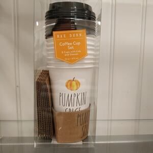 Rae Dunn LL "PUMPKIN SPICE" Travel Cups